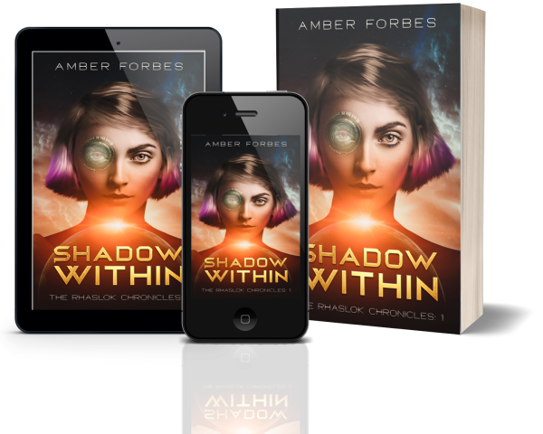 Shadow Within cover displayed on mobile, ereader, and paperback